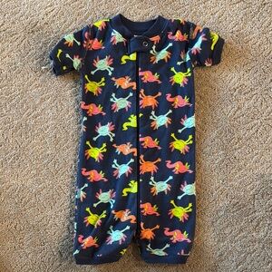 Hanna Andersson Navy One Piece with Colorful Axolotl  Print